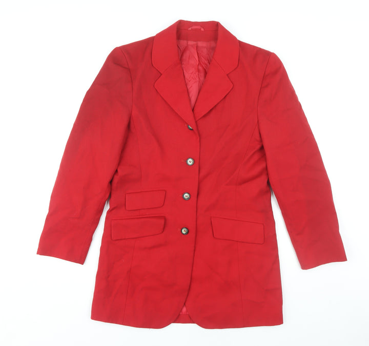 Definitions Women's Red Wool Blazer Size 10
