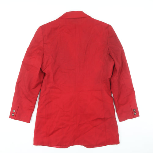 Definitions Women's Red Wool Blazer Size 10