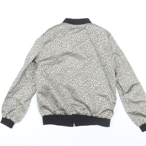 New Look Women's Gold Bomber Jacket Size 8
