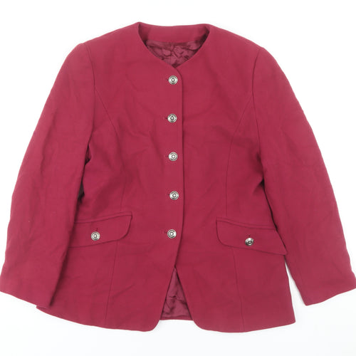 Marks and Spencer Women's Red Blazer UK 14 Classic Style
