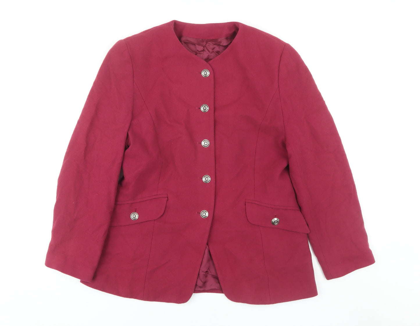 Marks and Spencer Women's Red Blazer UK 14 Classic Style