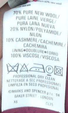 Marks and Spencer Women's Red Blazer UK 14 Classic Style