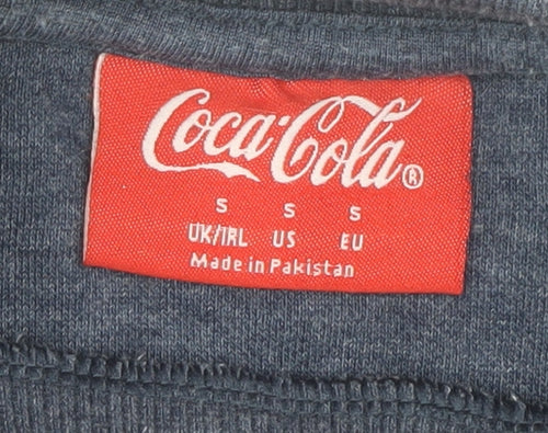 Coca-Cola Unisex Blue Pullover Christmas Sweatshirt S