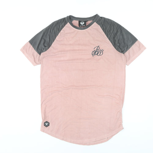 Bee Inspired Men's Pink Short Sleeve T-Shirt - Size S