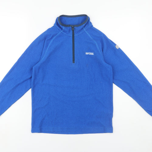 Regatta Boys' Blue Fleece 1/4 Zip Sweatshirt - 13 Years