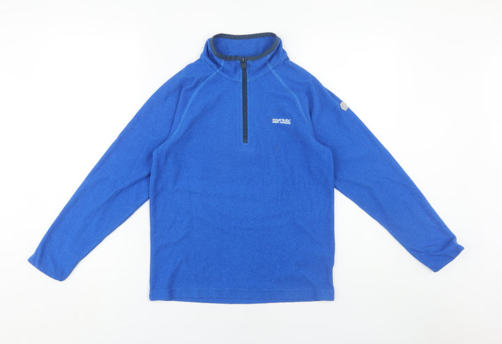 Regatta Boys' Blue Fleece 1/4 Zip Sweatshirt - 13 Years