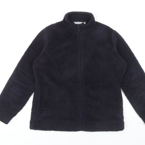 EWM Women's Blue Fleece Zip Jacket Size M