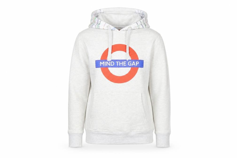 Front view of Transport for London Grey Pullover Hoodie M