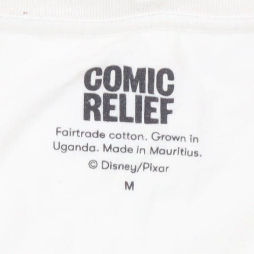 Comic Relief White T-Shirt Unisex M Cartoon