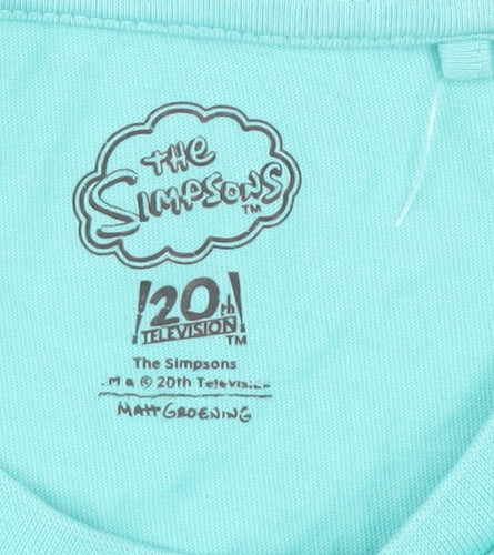 The Simpsons Boys Blue Bart Simpson Graphic T-Shirt 11-12Y