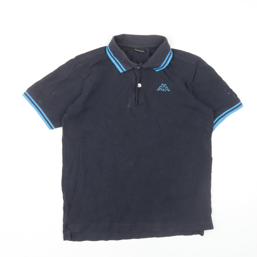 Kappa Boys Polo Shirt Black 11-12 Years Short Sleeve