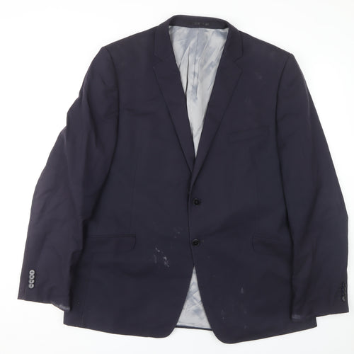 Performance Suit Men's Blue Blazer Size 46 Two-Button