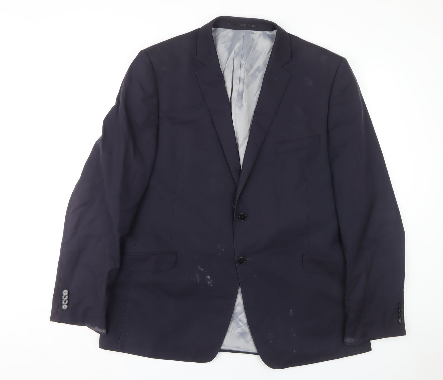 Performance Suit Men's Blue Blazer Size 46 Two-Button