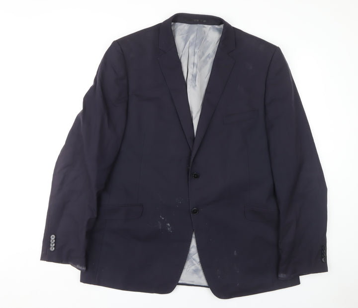 Performance Suit Men's Blue Blazer Size 46 Two-Button