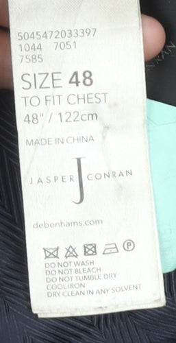 Jasper Conran Men's Black Blazer, Size 48, Formal Wear