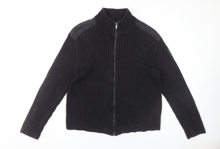 Calvin Klein Jeans Men's Black XL Full Zip Jumper