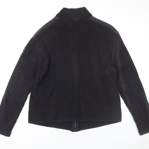 Calvin Klein Jeans Men's Black XL Full Zip Jumper