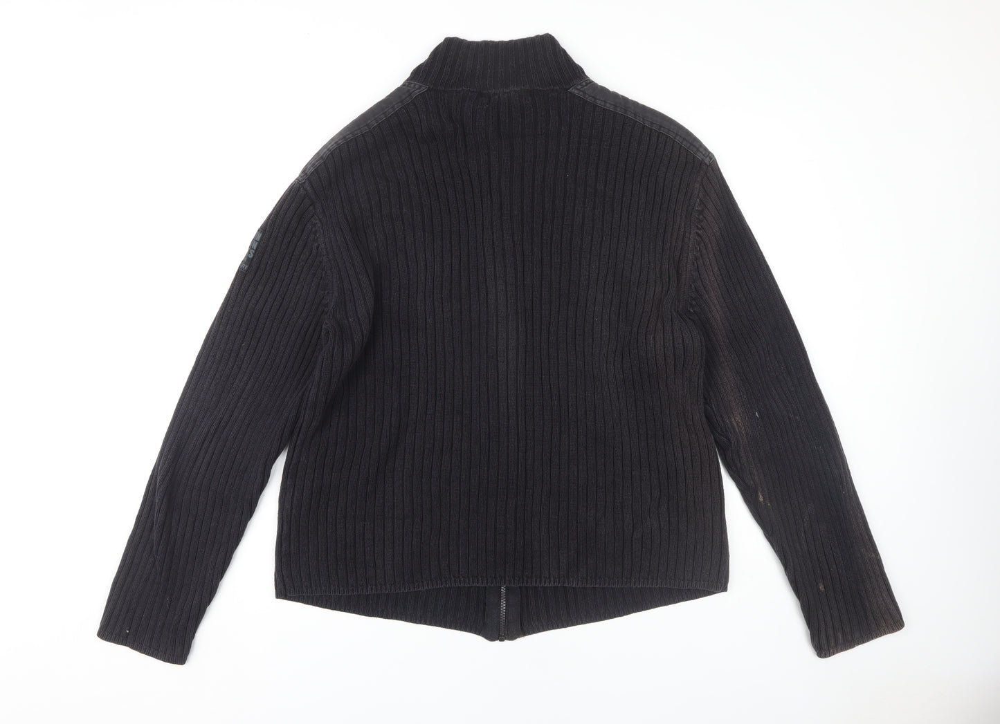 Calvin Klein Jeans Men's Black XL Full Zip Jumper