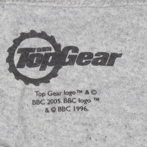 Top Gear Men's Grey 3XL T-Shirt Crew Neck Short Sleeve