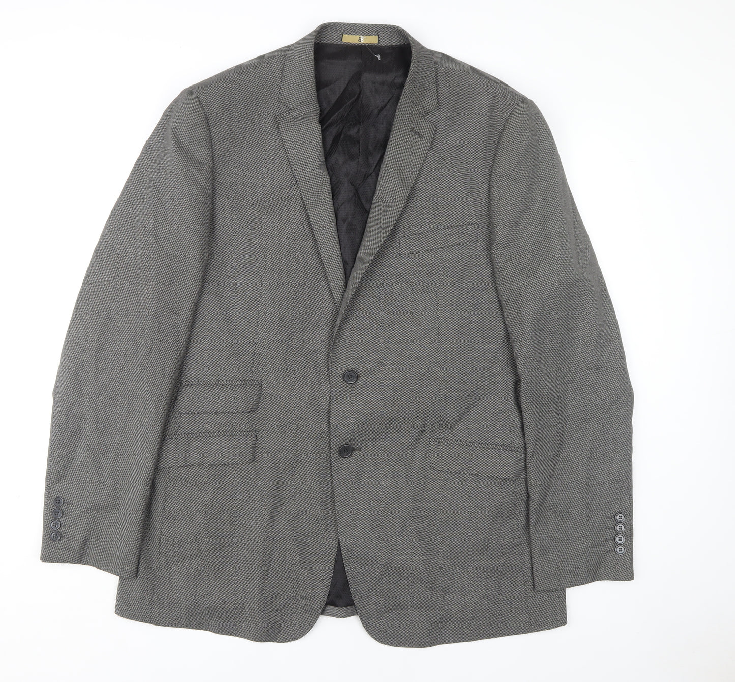 Skopes Men's Grey Blazer 46L Regular Fit Business