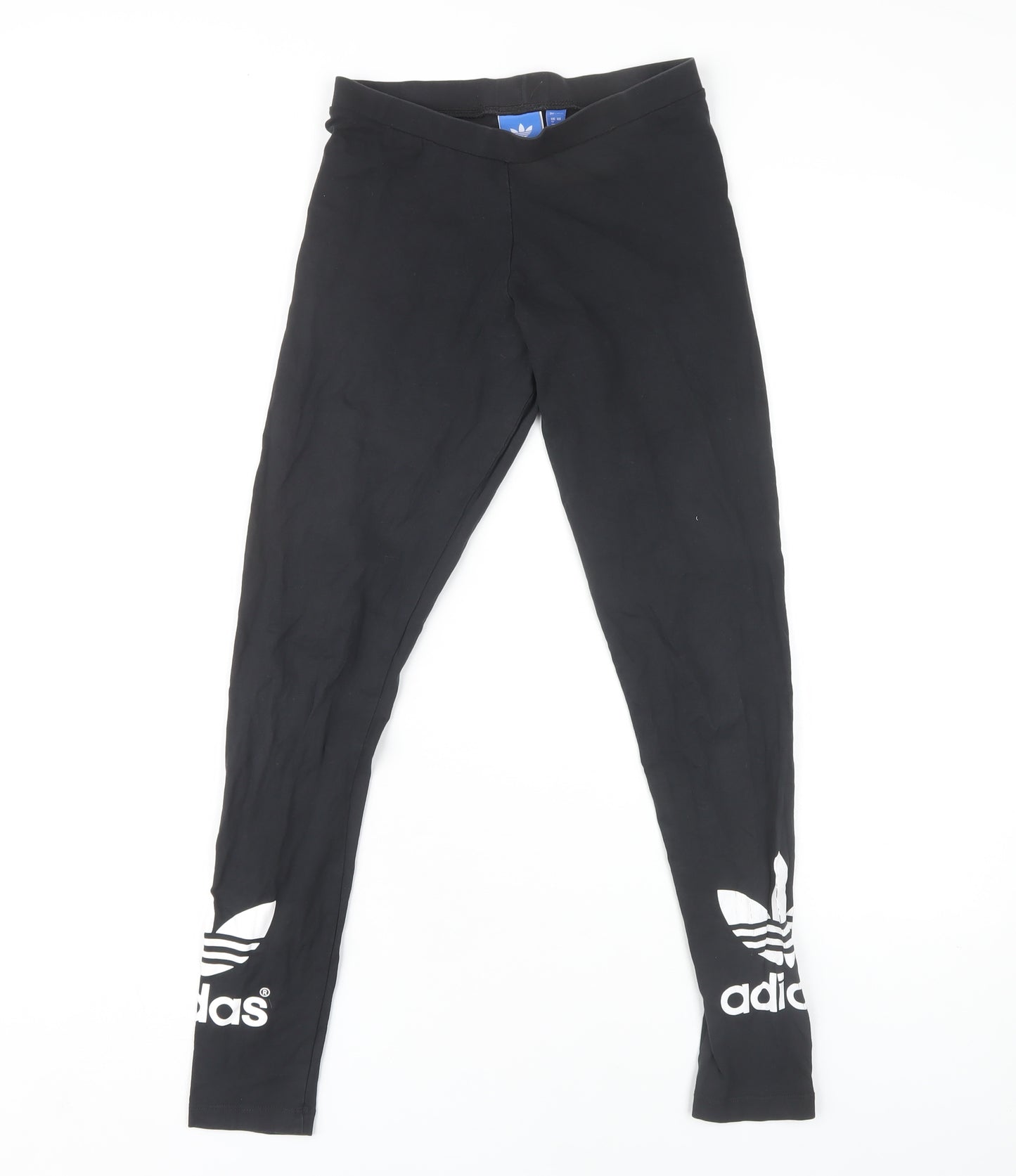 Adidas Women's Black Leggings Size L Logo Accent