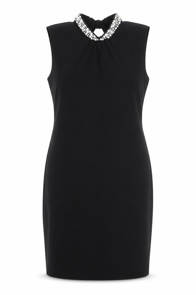 Front view of Dorothy Perkins Women's Black Sheath Dress, size 12