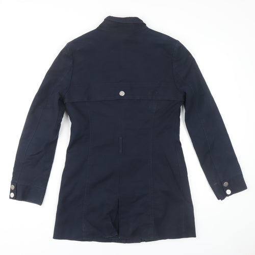 Marks and Spencer Women's Blue Military Style Jacket, Size 8