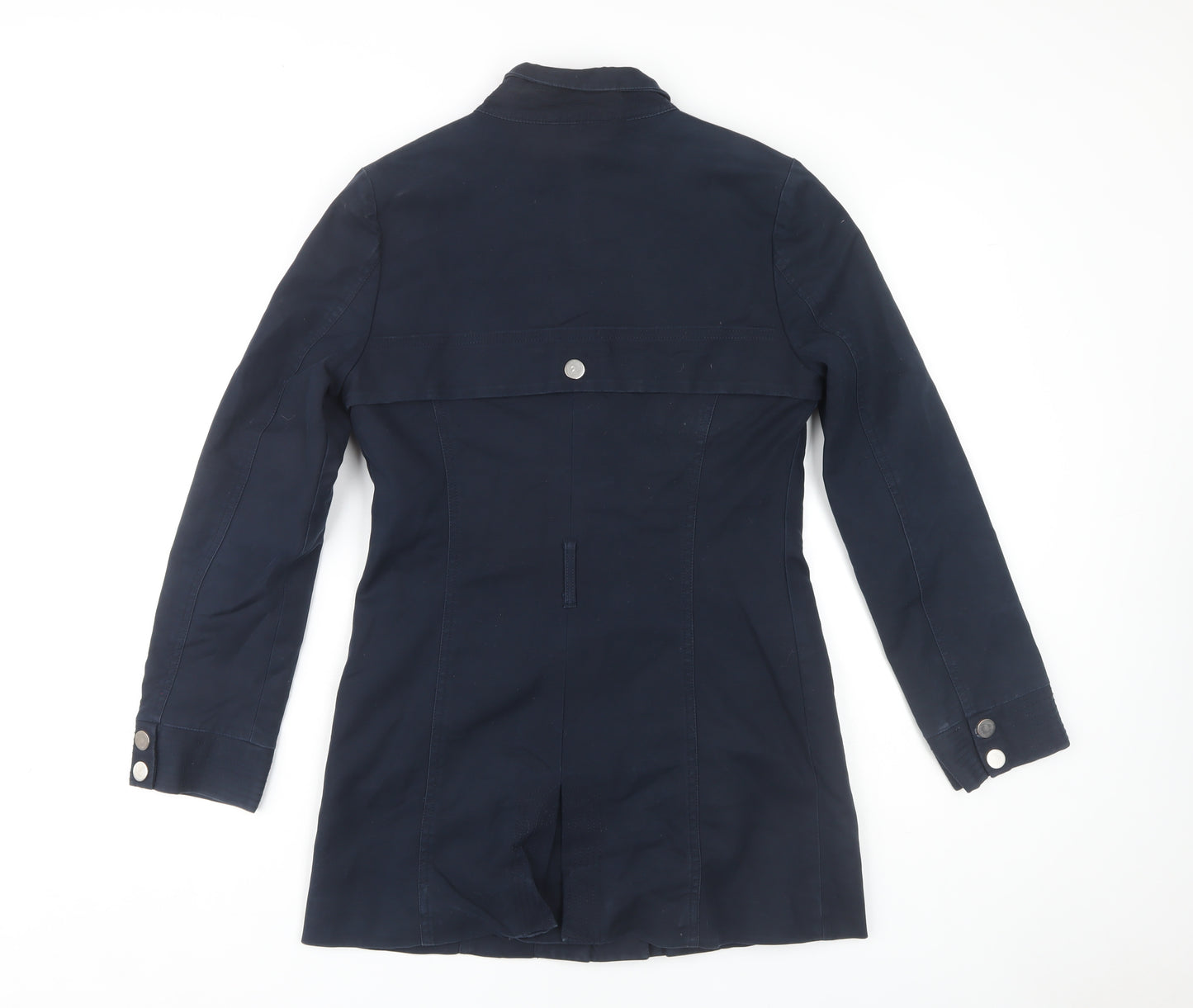 Marks and Spencer Women's Blue Military Style Jacket, Size 8