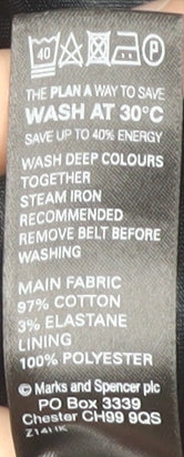 Marks and Spencer Women's Blue Military Style Jacket, Size 8