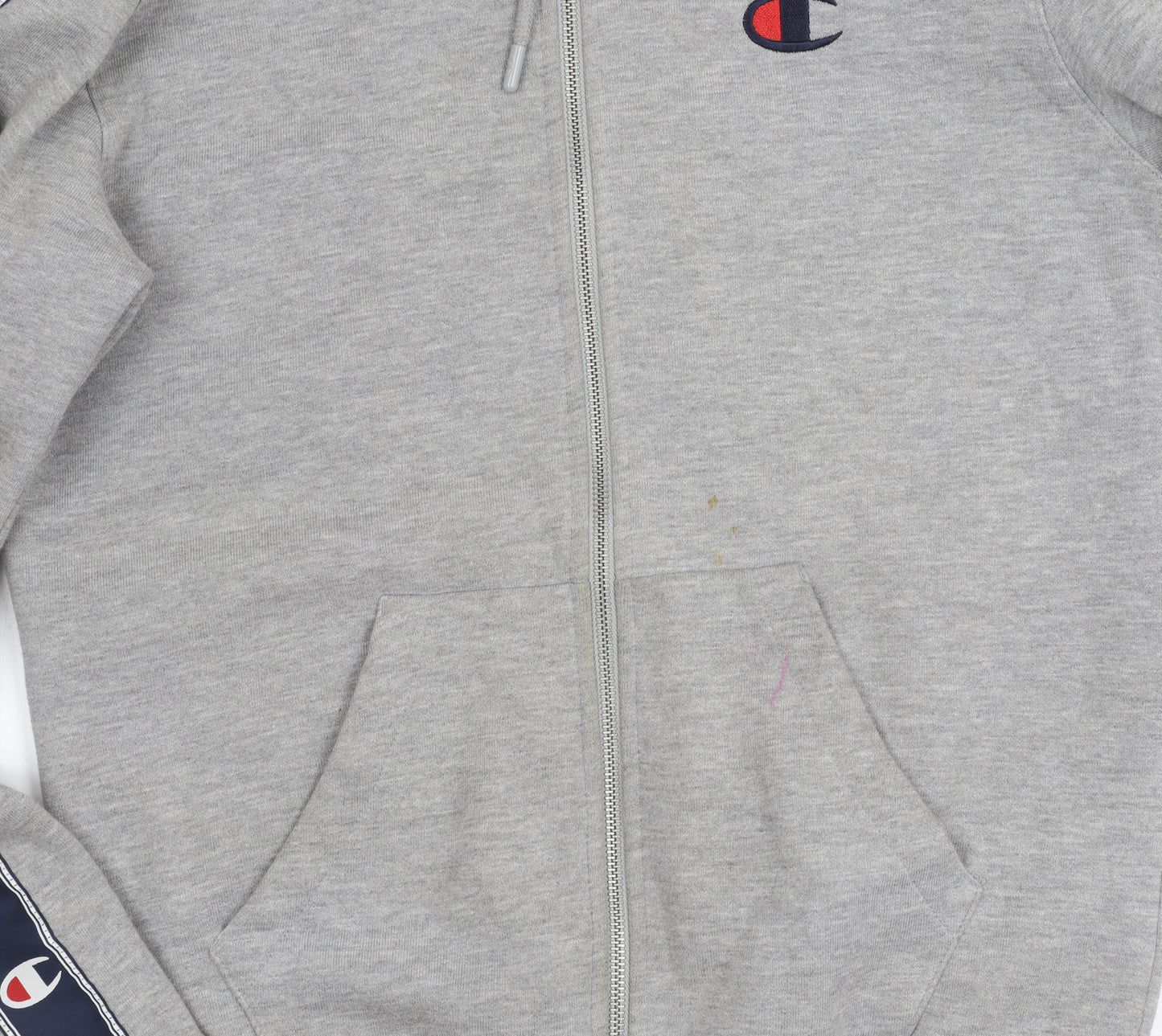 Champion Men's Grey Small Hoodie Jacket