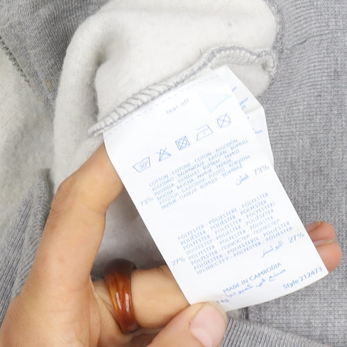 Champion Men's Grey Small Hoodie Jacket