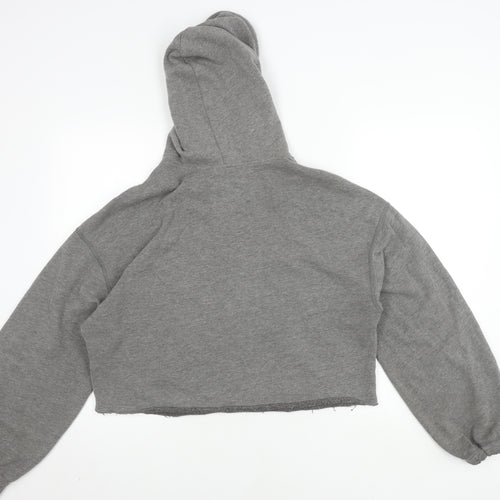 Hollister Women's Grey Cropped Jacket S