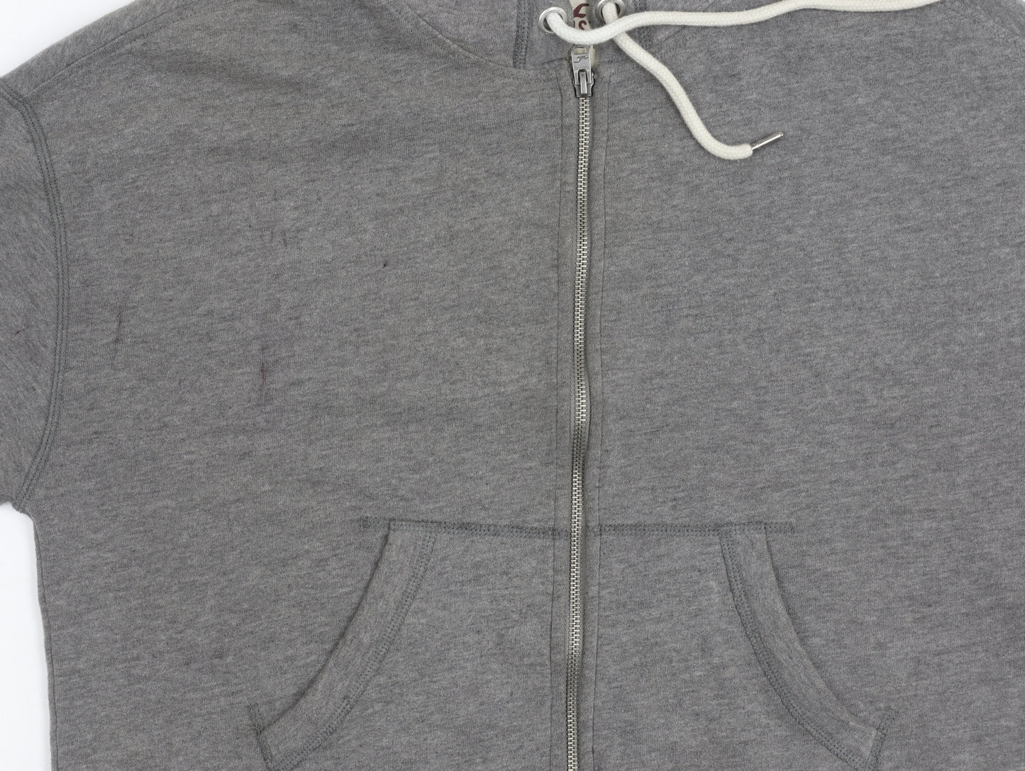 Hollister Women's Grey Cropped Jacket S
