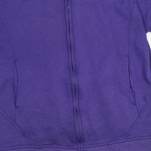 LA Gear Women's Purple Fleece Hooded Jacket Size 8