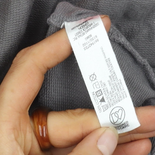 Debenhams Women's Grey Hooded Jacket Size 18