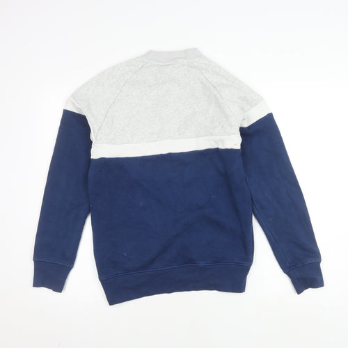 Adidas Men's Grey Blue Pullover Sweatshirt XS