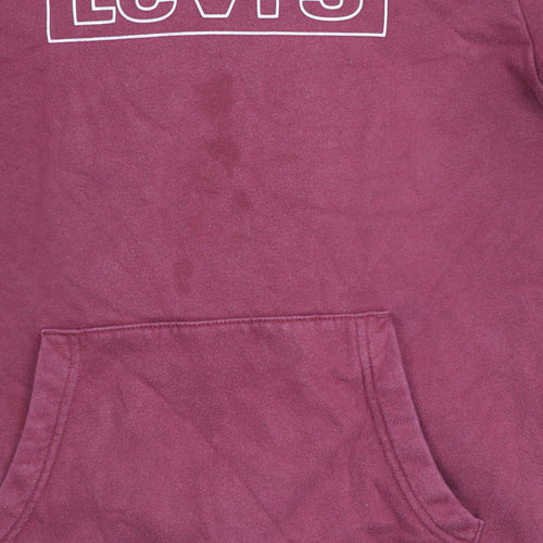 Levi's Men’s Red Pullover Hoodie - Size S