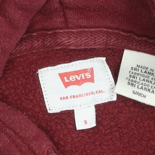 Levi's Men’s Red Pullover Hoodie - Size S