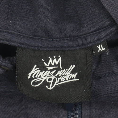 Kings Will Dream Boys Blue XL Basic Jacket, Full Zip, Hooded