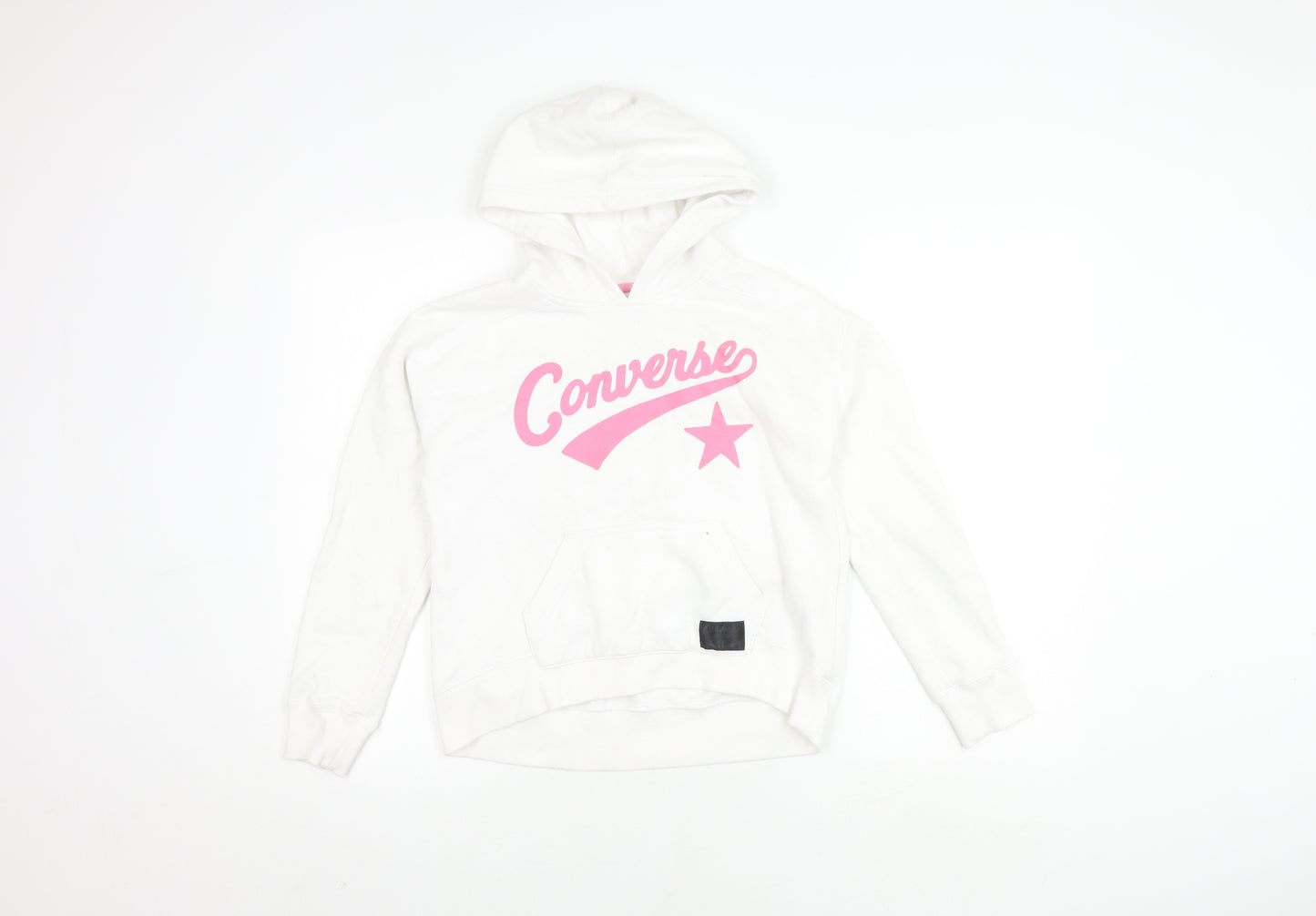 Converse Girls White Hoodie, Size 12-13, Pullover Style
