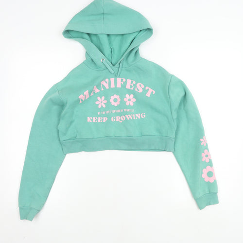 New Look Girls Green Pullover Hoodie 10-11 Years