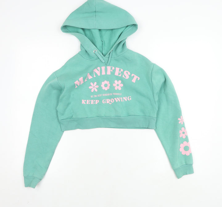 New Look Girls Green Pullover Hoodie 10-11 Years