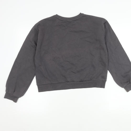 Primark Girls Grey Stitch Pullover Sweatshirt 12-13 Years