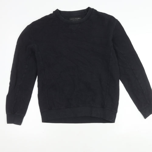 Zara Men's Black S Pullover Sweatshirt