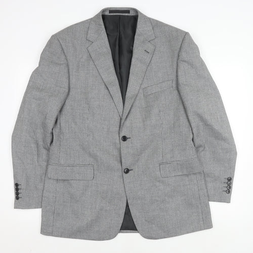 Marks and Spencer Grey Men's Blazer, Size 42R Classic Tweed