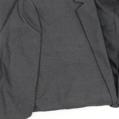 ASOS DESIGN Men's Grey Blazer, 44, Regular Fit, Business