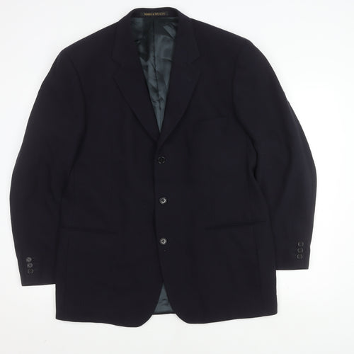 Marks and Spencer Men’s Navy Wool Blazer, Size 42R