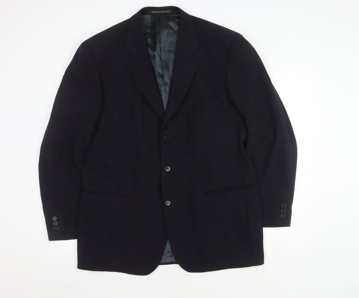 Marks and Spencer Men’s Navy Wool Blazer, Size 42R