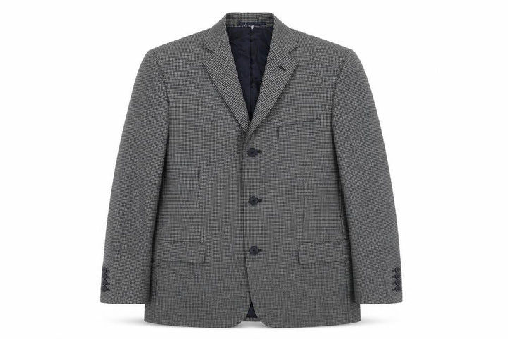 Debenhams Men's Grey Wool Blazer 40 Regular Herringbone