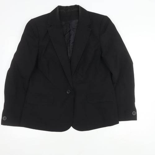 Dorothy Perkins Women’s Black Blazer, Size 16, Regular Fit